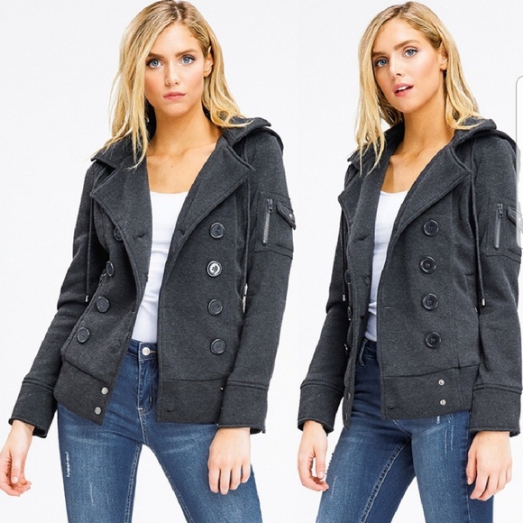 Last 1! Size Small! Charcoal Jacket - Picture 3 of 4